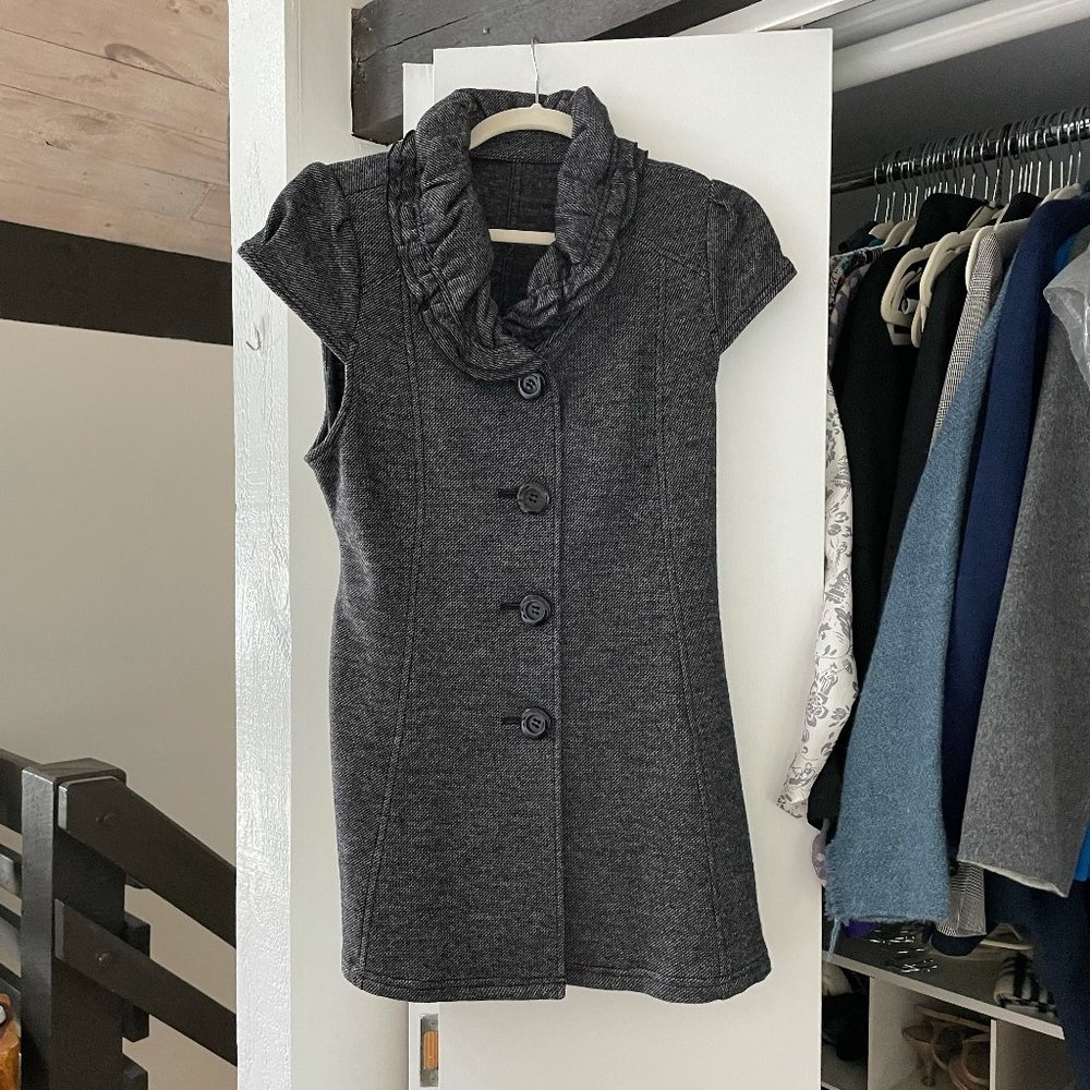 Beautiful and unique grey sweater vest